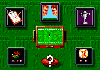 International Rugby screenshot 4 for Sega Mega Drive